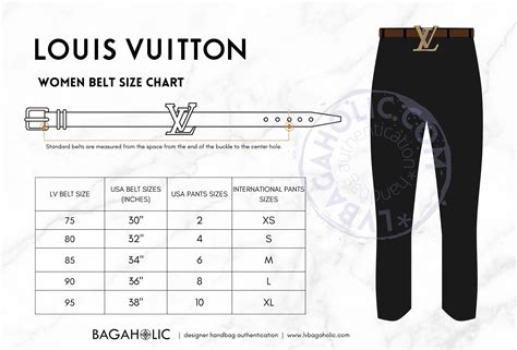 lv belt size chart men's.